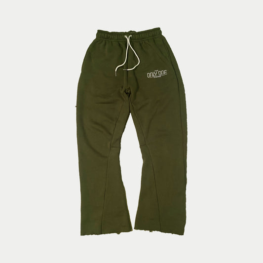 ONLY ONE FLARE PANT(OLIVE GREEN)