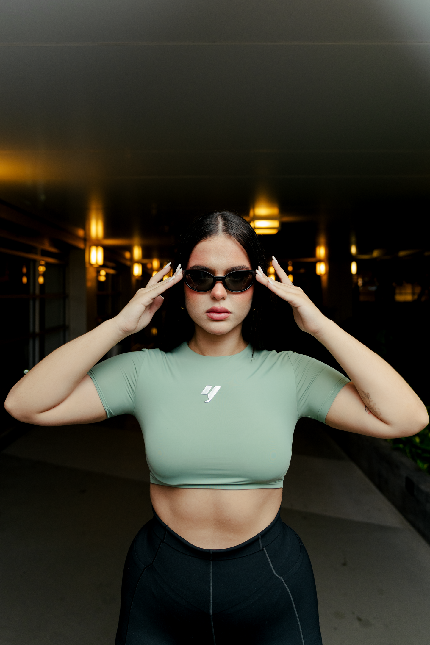 Chrome “Y” Womens Top(Green)