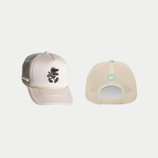 ADIOS FELICILANDIA X YLNONE TRUCKER HAT