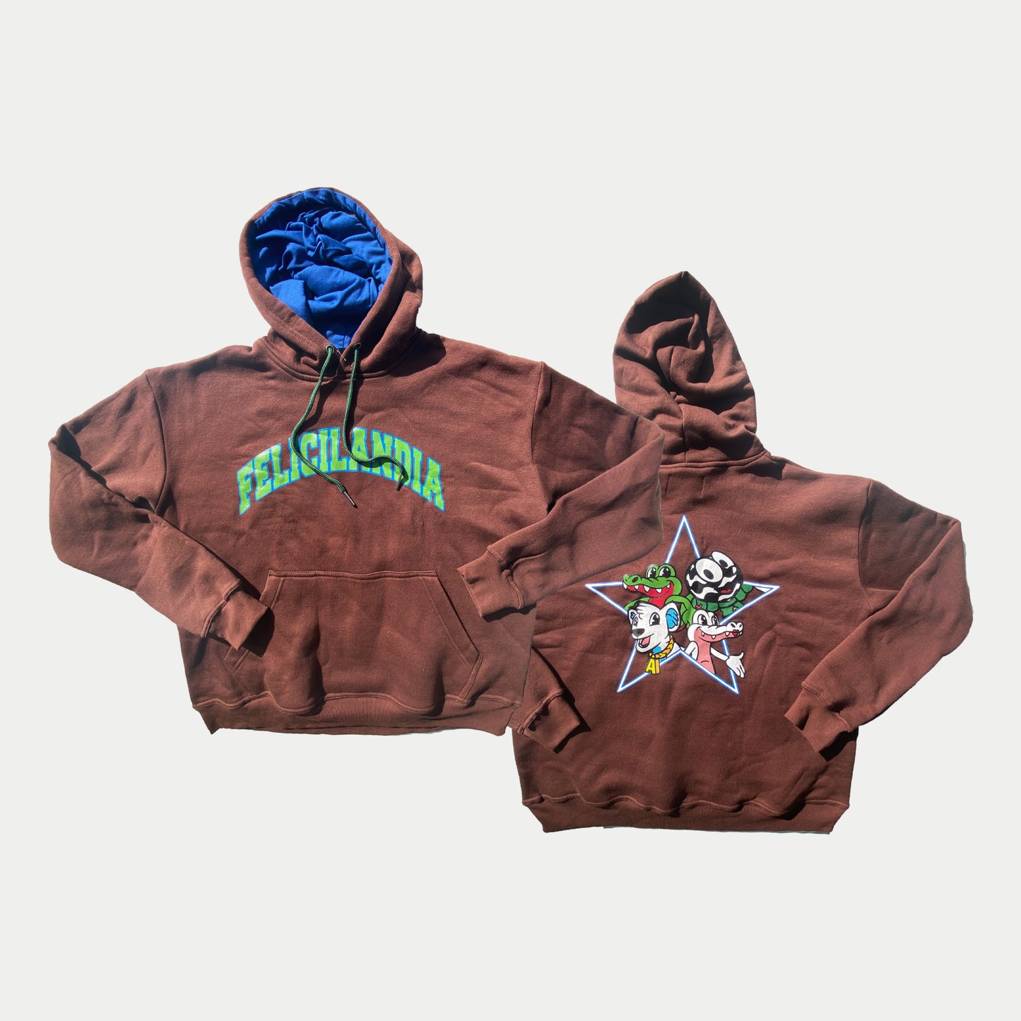 ALVARO DIAZ FELICILANDIA X YLNONE HOODIE BROWN(PRE-SALE)