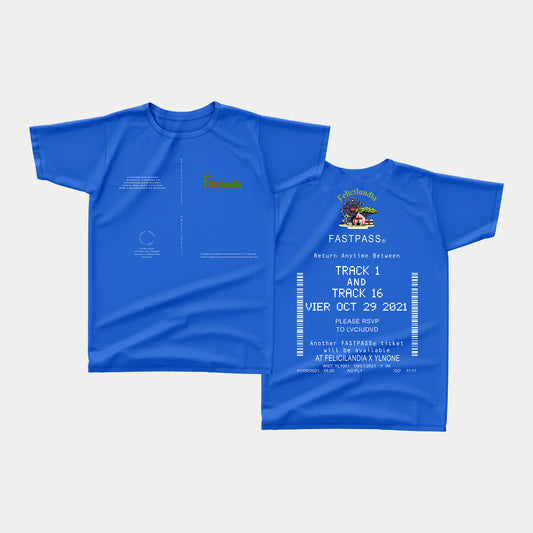 ALVARO DIAZ "FELICILANDIA" X YLNONE TEE(BLUE)