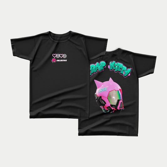 YOUNG MIKO TRAP KITTY X YLNONE TEE(BLACK)