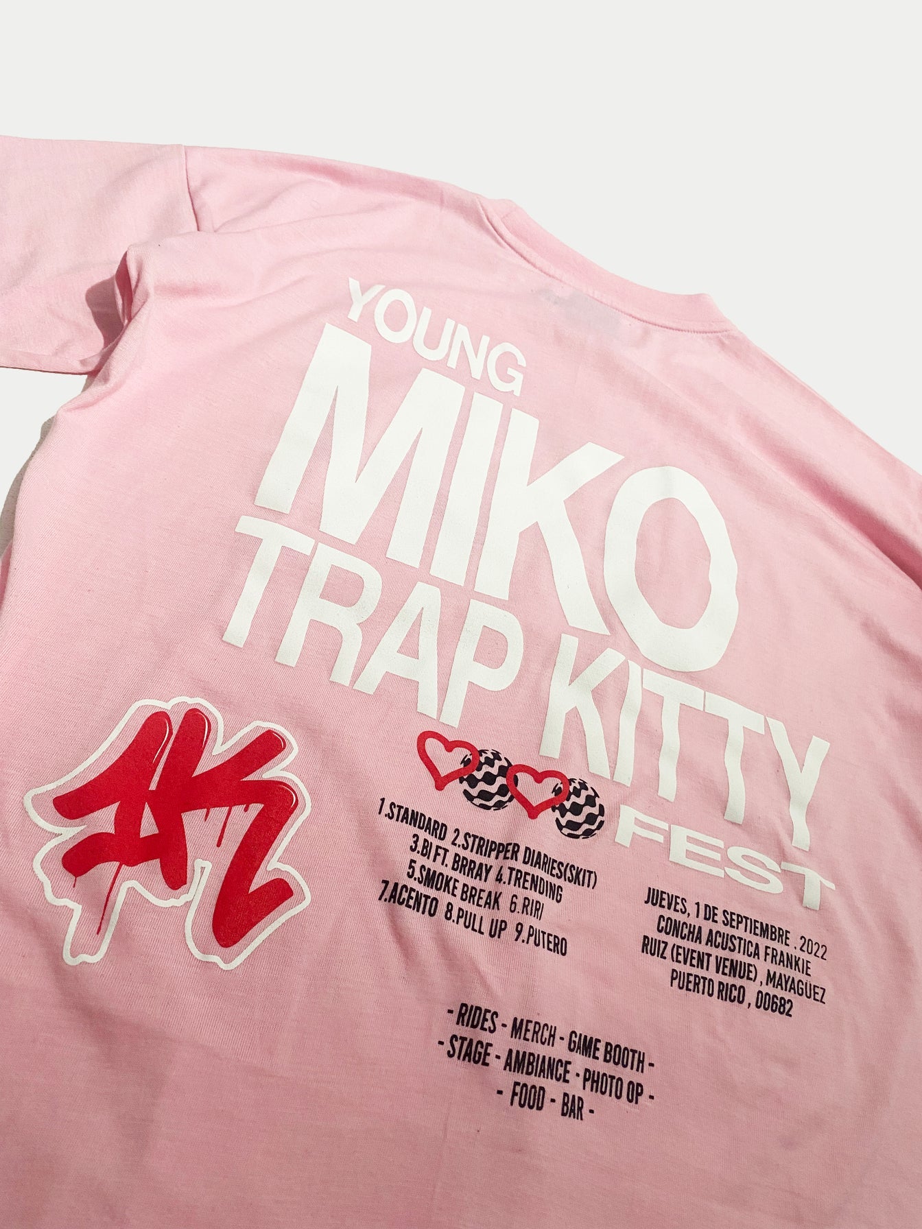 YOUNG MIKO TRAP KITTY X YLNONE TEE(PINK)