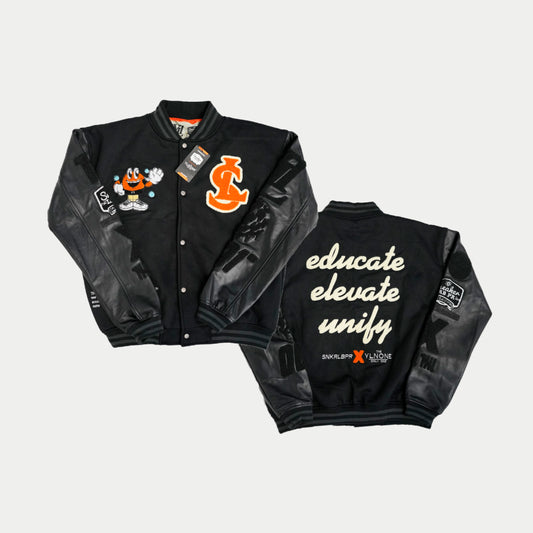 SNEAKERLABPR X YLNONE VARSITY JACKET